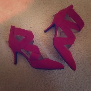 Bright red fun heels!